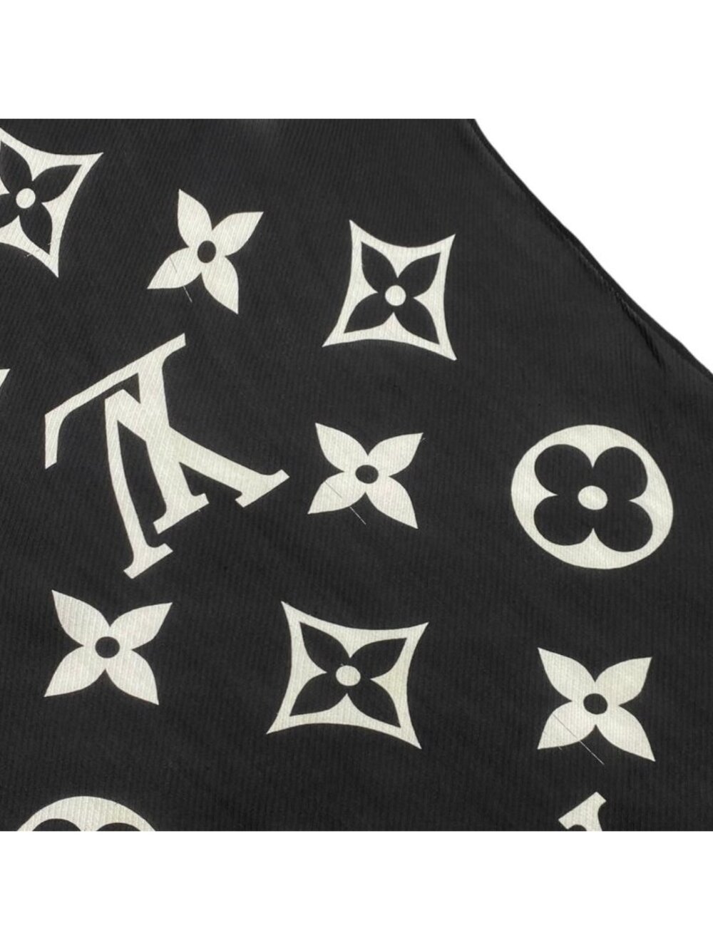 Louis Vuitton Silk Scarf Etole LV Idylle Monogram Noir Black Pink - Picture 7 of 10